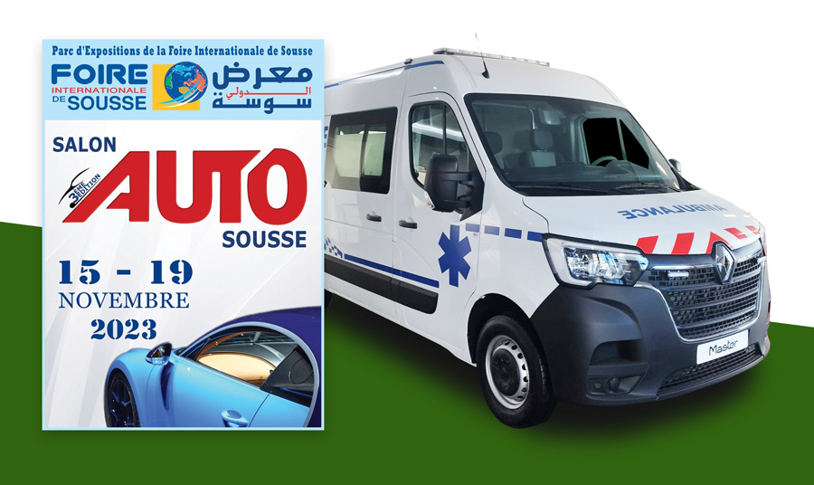 Salon Auto Sousse - Foire Internationale de Sousse 2023 - présentation Ambulances