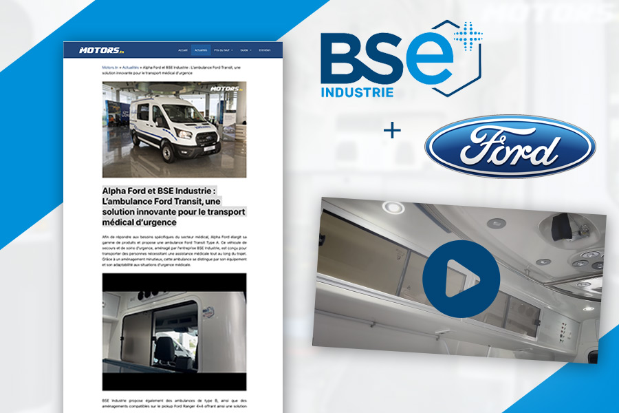 L’ambulance Ford Transit BSE mise en avant sur motors.tn