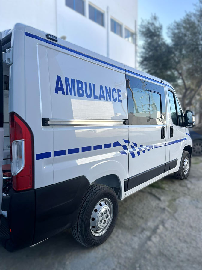 Livraison d'une ambulance type Peugeot Boxer Tunisie